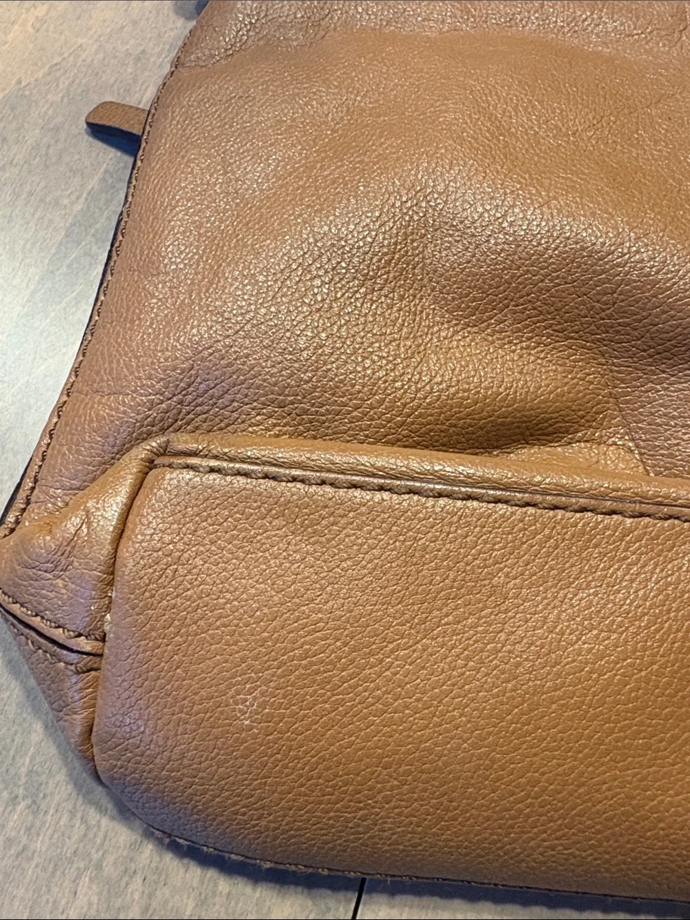 kate spade Tan/Brown Leather Crossbody with Front Zip Pocket